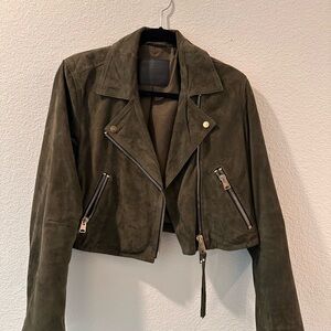 All Saints Elora Olive Suede Jacket - US Sz. 10